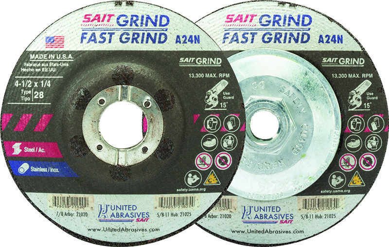 1-Pack United Abrasives-SAIT 28043 10 by 1 by 1-1/4 A46X Bench Grinding Wheel Vitrified