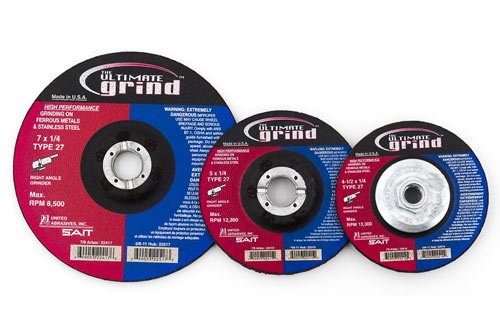 United Abrasives-SAIT 55460 Heavy Duty SAIT-Lok-R Z 3-Inch 24X Laminated Disc 50 Pack