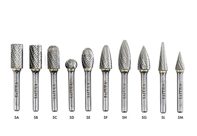 Double Cut (Alternate Cut) Carbide Burs